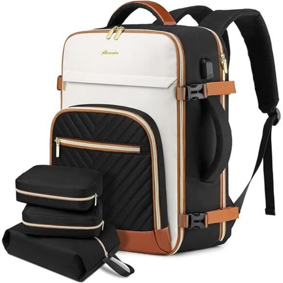 Large Carry On Travel Backpack: Flight Approved 40L Waterproof TSA Personal main image 6